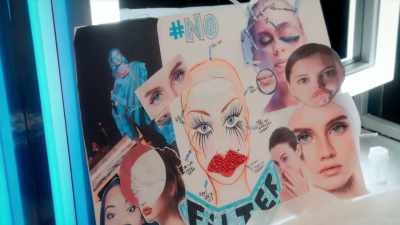 The lips represent how filters
can really just change our face. - Glow Up: Britain's Next Make-Up Star