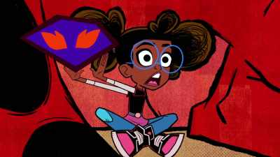 The literal translation is: - Marvel's Moon Girl and Devil Dinosaur