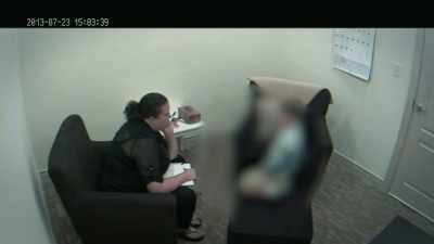 The little boy doesn't
reveal this during his - Outcry