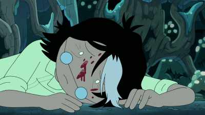 The little guy and
a third nostril. - Adventure Time: Fionna & Cake