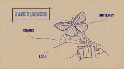 The lock that needs
to go over to the butterfly - Race Against The Tide