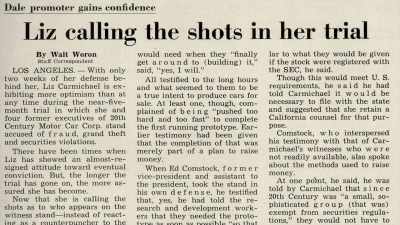 The longer the trial
has gone on, - The Lady and the Dale
