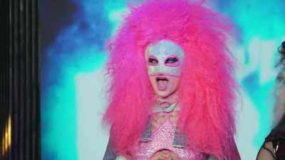 The look is crazy, the
performance's a little clunky, - The Boulet Brothers' Dragula: Titans