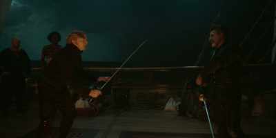 The loser is banished
from the ship - Our Flag Means Death