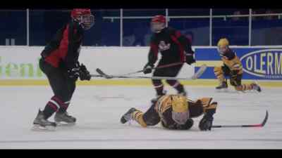 The Lumberjacks are really
roughing up the Don't Bothers. - The Mighty Ducks: Game Changers