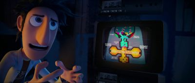 The machine uses microwave radiation - Cloudy with a Chance of Meatballs