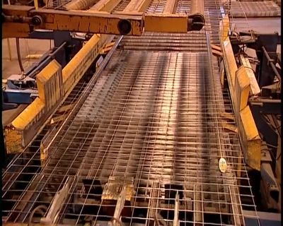 THE MACHINERY THEN STACKS
THE WELDED PANELS - How It's Made