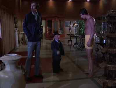 The main exhibit hall's
through there, right? - Man from Atlantis