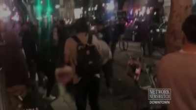 The man
continues to attack the women, - Don't Look Back