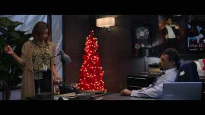 -The man upstairs is not happy.
-[pouring] - Holiday Rush