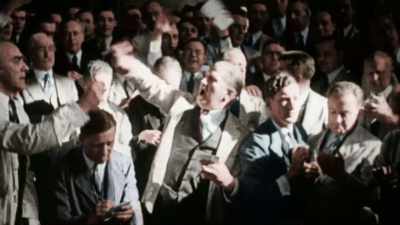 THE MARKET FALLS BY 11%. - America in Color