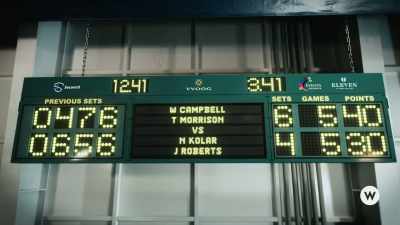 The match is tied, - Game, Set, Love