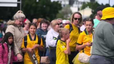 The Matildas just
eight months out from co-hosting - Matildas: The World at Our Feet
