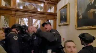The medics can't get to her
if you guys are here! - Four Hours at the Capitol