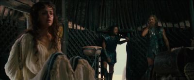 The men found her
hiding in the temple. - Troy