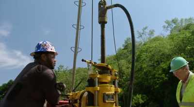 ‐ The metal drill stems
that connect to the bit - Lost Gold of World War II