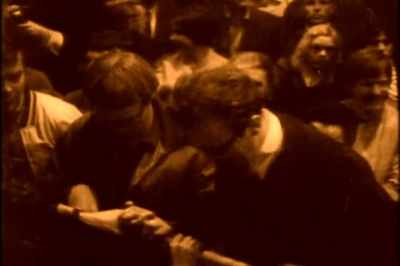 The minute we came onstage,
about 200 students got up - Eat That Question