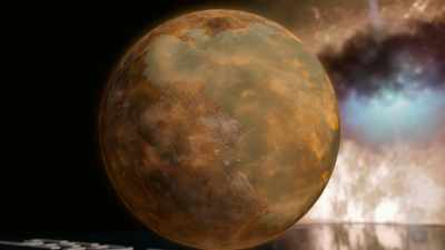 The Moon was ten times closer, - Cosmos: Possible Worlds