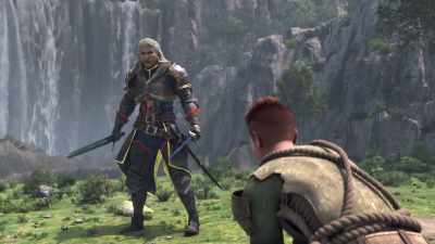 The motion is fluid and precise, - Monster Hunter: Legends of the Guild