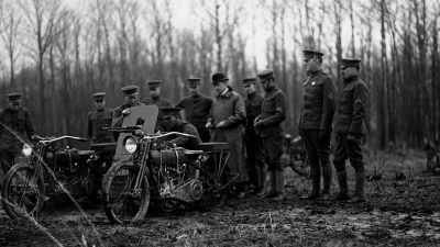 ‐ The motorcycle shows up
and allows the transportation - The Machines That Built America