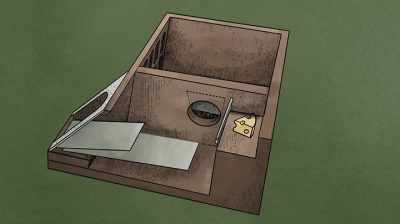 The mouse,
lured in by the cheese, - Six Degrees with Mike Rowe