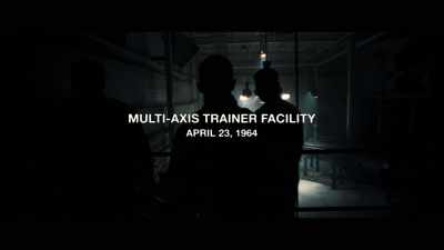 The Multi-Axis Trainer was designed
to replicate roll coupling on three axes. - First Man