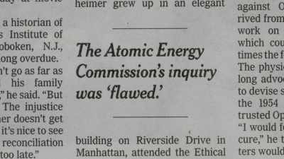 The national tragedy
is that this hearing, - To End All War: Oppenheimer & the Atomic Bomb