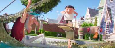 - The net!
- [groans] - Minions: The Rise of Gru