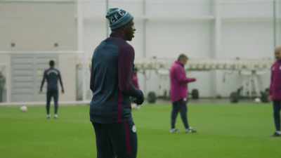 The new back line,
starring Benjamin Mendy, is thriving. - All or Nothing: Manchester City