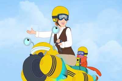 The new kid just found her spot
in the class ecosystem. - The Magic School Bus Rides Again