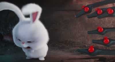 The new password isDon't ask the leader for the password - The Secret Life of Pets