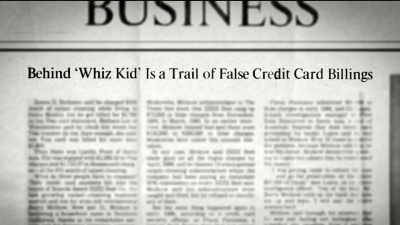 The newspaper article
that came out in The Times - King of the Con