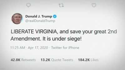 The next day,
he began to tweet - Totally Under Control