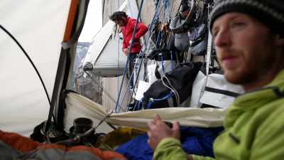The next day, the
weather was starting to get bad. - The Dawn Wall