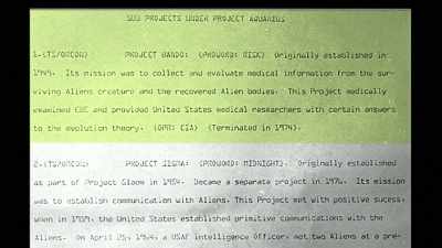 The next page is
entitled "Sub Projects - Truth Hunter