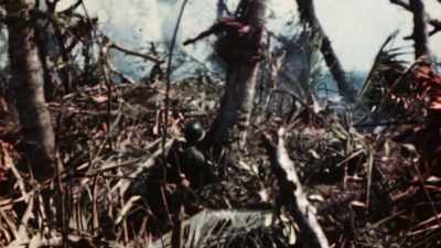 THE NIGHT ATTACKS
ARE TERRIFYING, - The Pacific War in Color