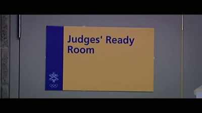 The nine judges
have to meet with the referee. - Bad Sport