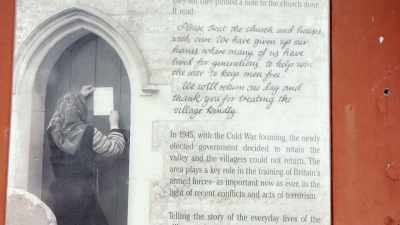 The note says, and I'll read it to you, - The Buildings That Fought Hitler