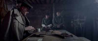 The officer just called his orderly
a cowardly cur - The Last Frontier
