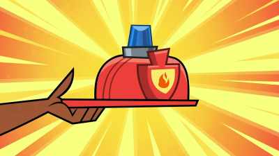 The official class firefighter.
(Siren wails) - Total DramaRama