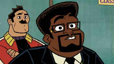 The official launch
of this year's science fair! - Marvel's Moon Girl and Devil Dinosaur