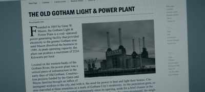 The old Gotham
Light and Power facility. - Gotham Knights
