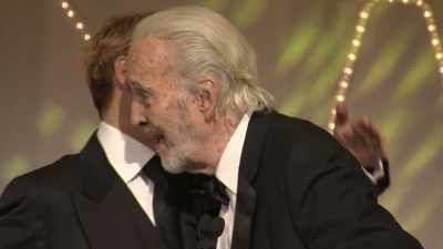 'The Old Pipe and
Slippers Award.' - The Life and Deaths of Christopher Lee