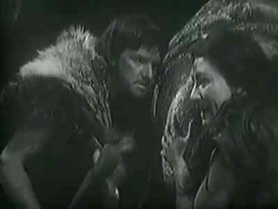 The old woman is talking to them. - Doctor Who
