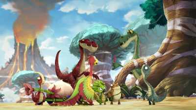 The ones that can make food fall
from the sky? - Gigantosaurus