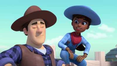 The only problem is Bopper
is "defending himself" - Dino Ranch