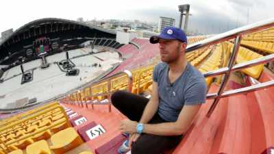 The only time it's awkward
is if you bump into someone - Coldplay: A Head Full of Dreams
