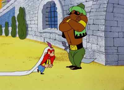 THE ONLY TROUBLE
COMING DOWN THAT WAY - Bugs Bunny's 3rd Movie: 1001 Rabbit Tales