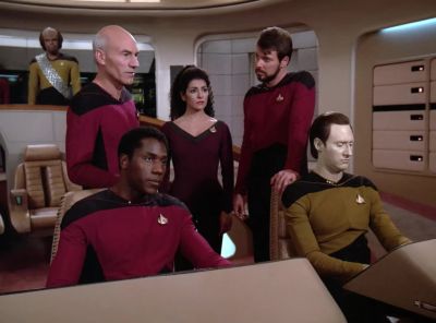 The opening seems closer, Captain. - Star Trek: The Next Generation