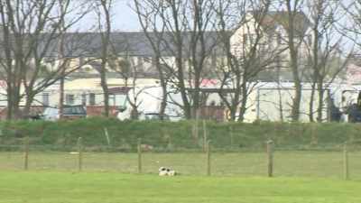 ..the operation focusing on
ground behind the caravan park, - Murder in the Badlands